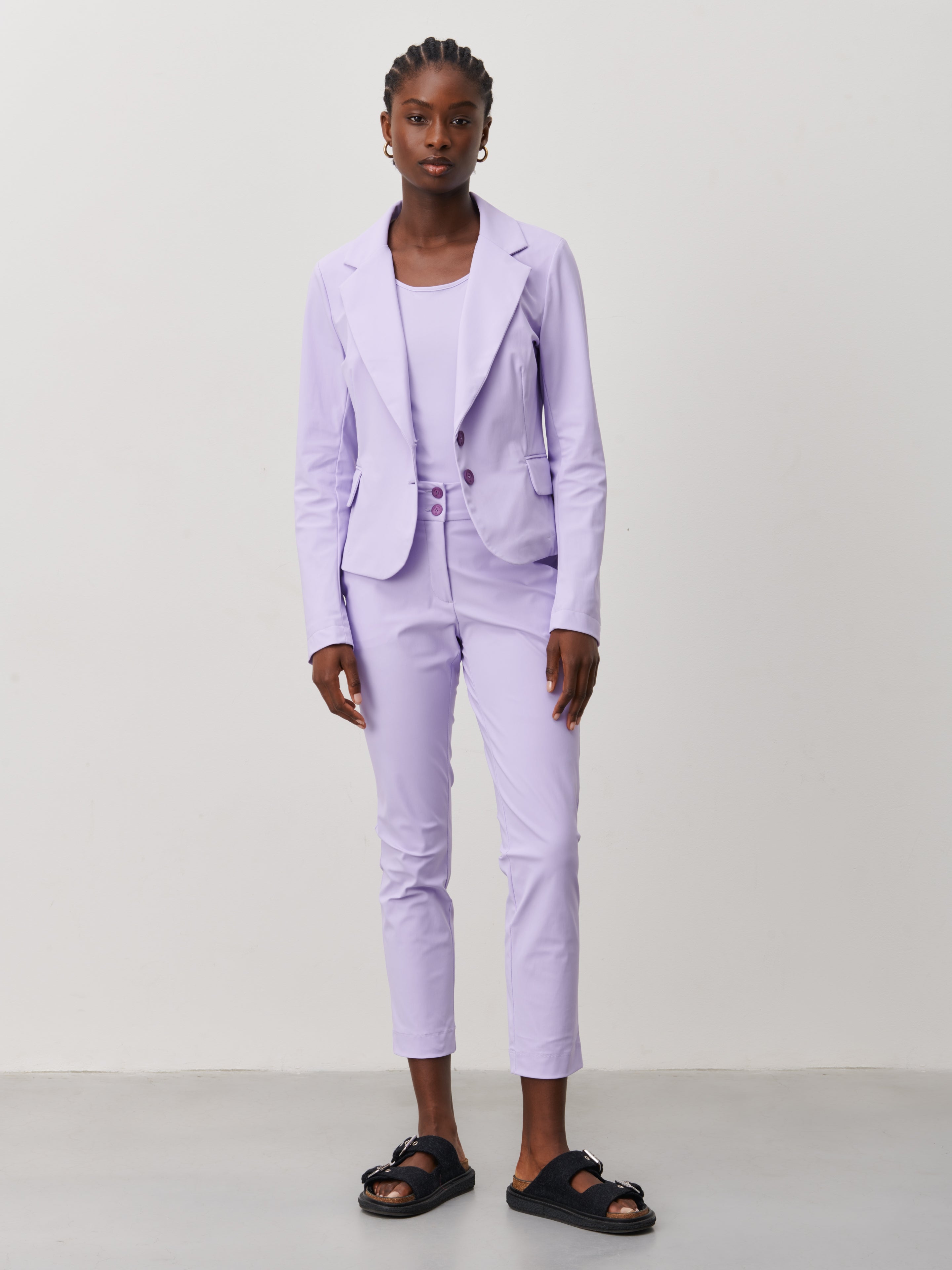 Atina Blazer Technical Jersey Lila Lila XXS
