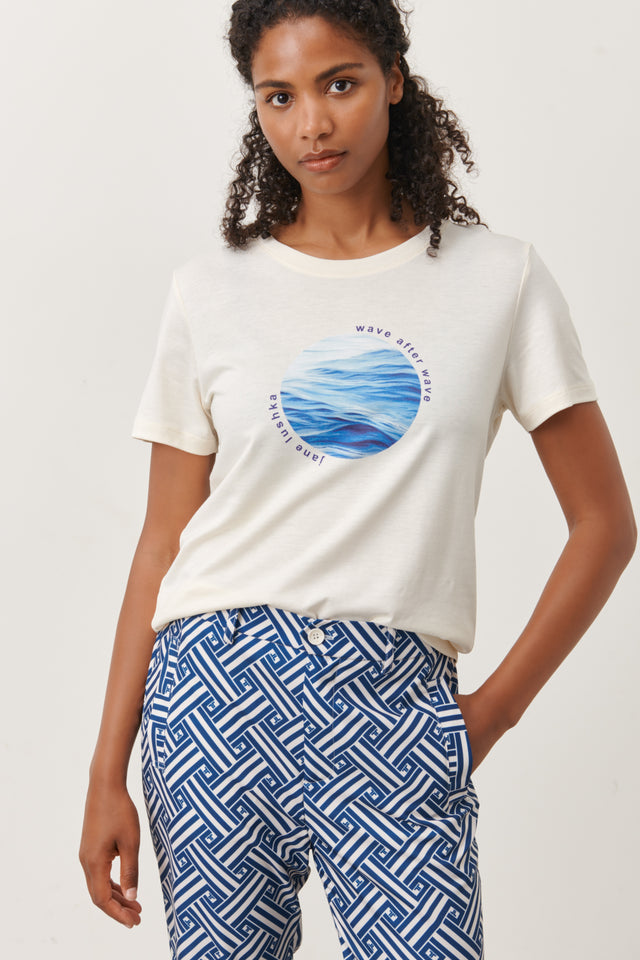 T-Shirt Tyra Sun Organic Cotton | Gardenia