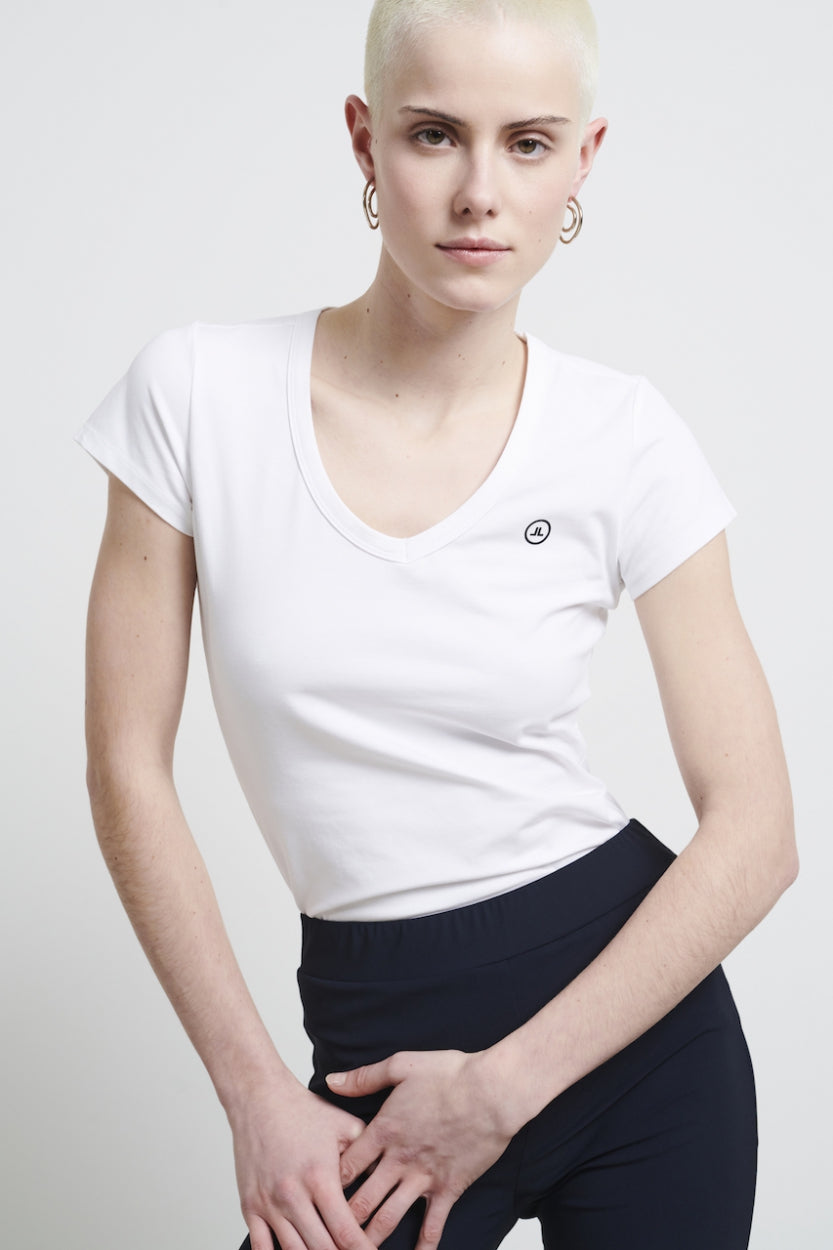 V neck t shirt and blazer on sale
