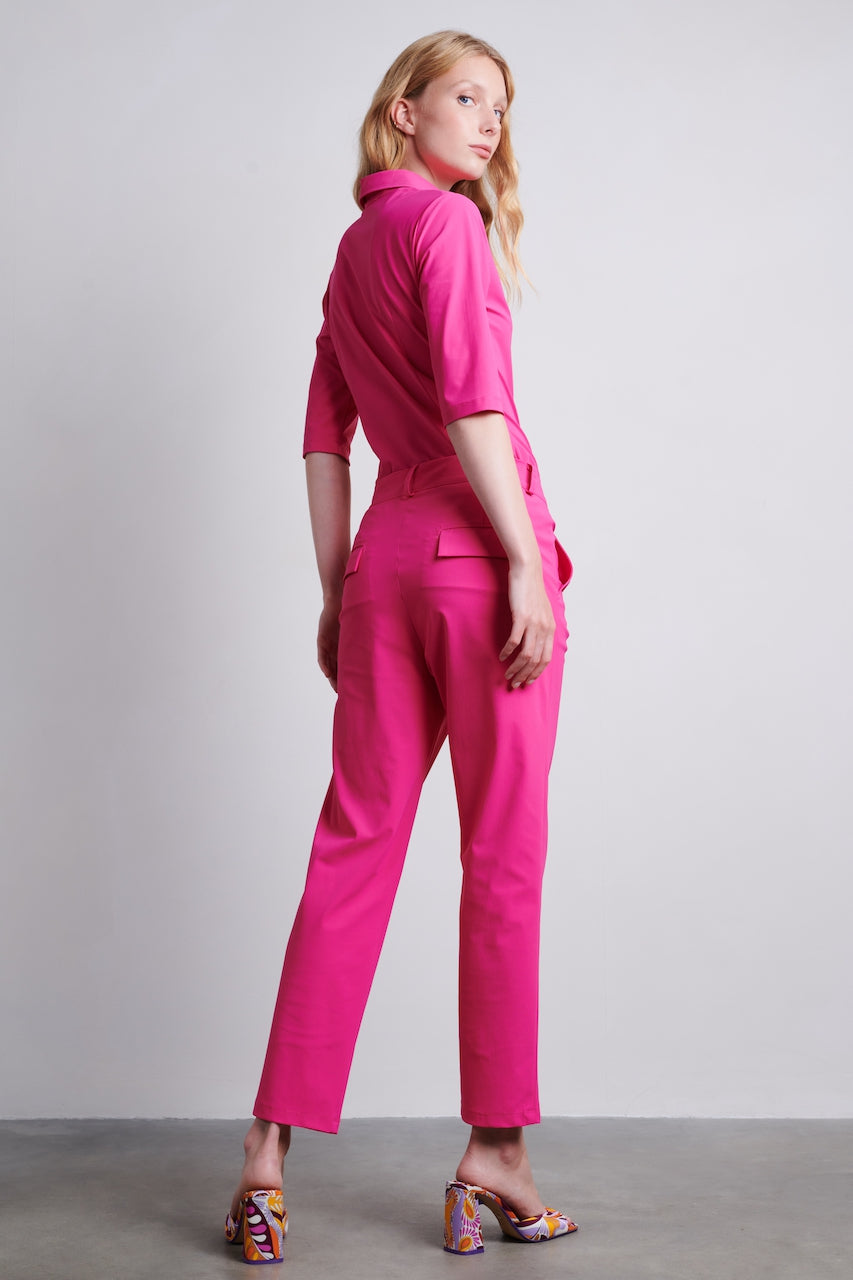 bønner kun Forbavselse Kikkie Blouse Technical Jersey | Cyclamen | Jane Lushka