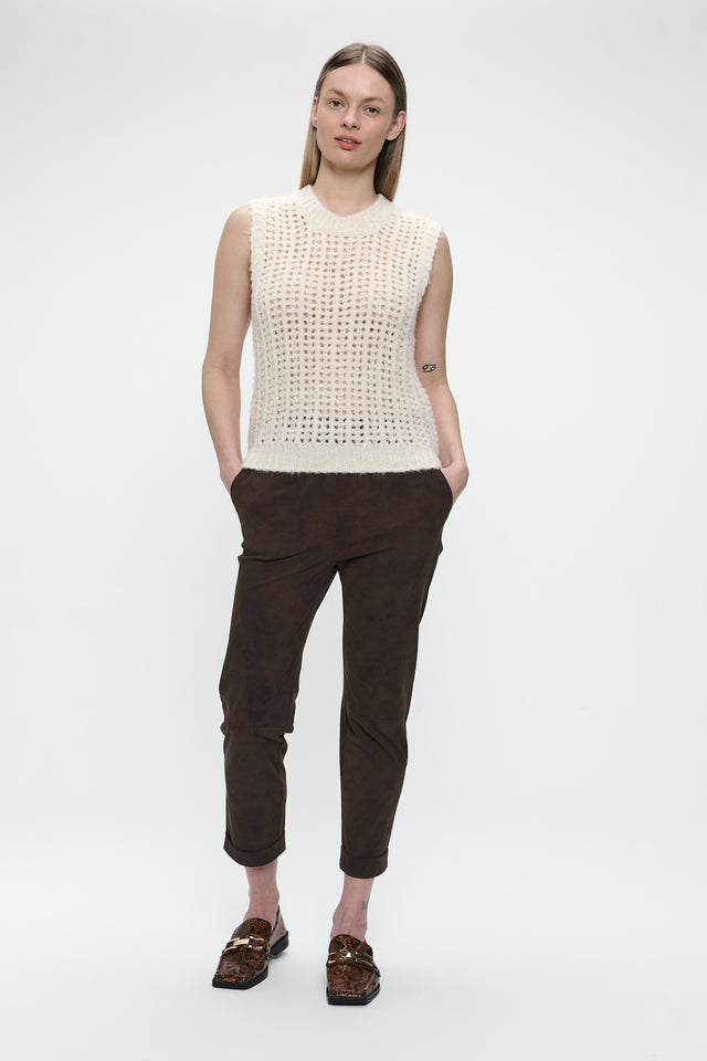 Timelia pants technical jersey | Brown