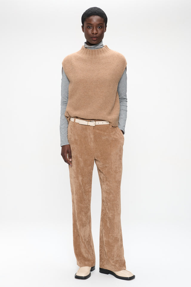 Alpaca Vest H24179 | Camel