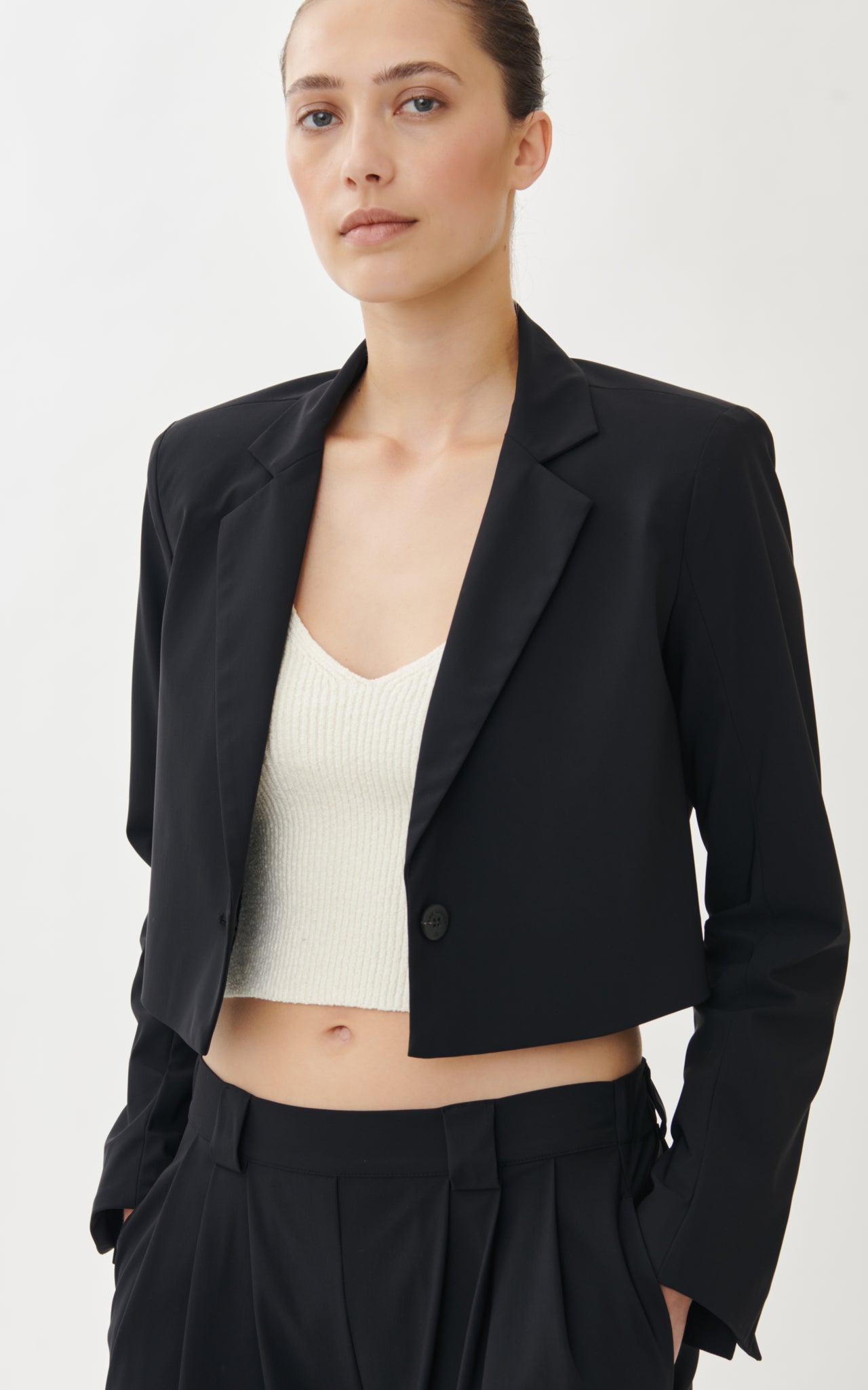 Dora Top Technical Jersey | Black