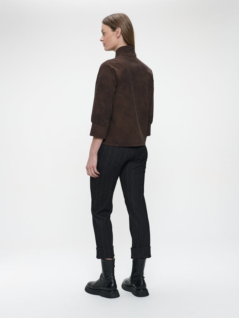 Angelika top technical jersey | Brown