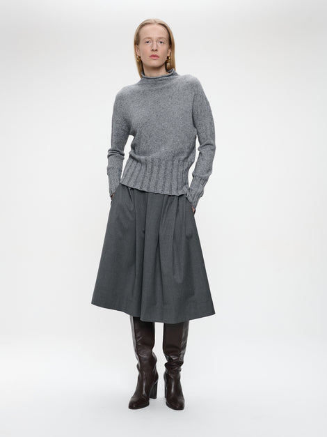 Pullover viscose NB2275 | Dark Grey Melange