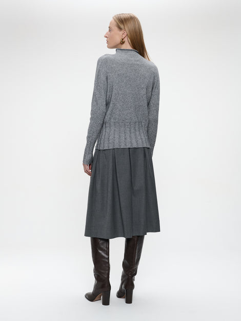 Pullover viscose NB2275 | Dark Grey Melange