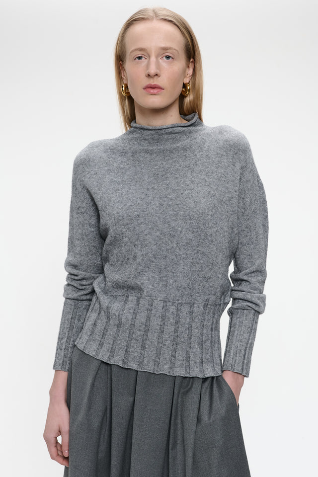 Pullover viscose NB2275 | Dark Grey Melange