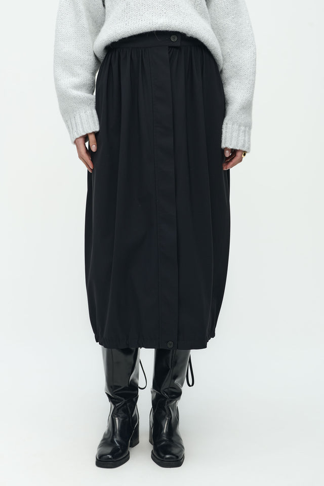 Leda Skirt Technical Jersey | Black