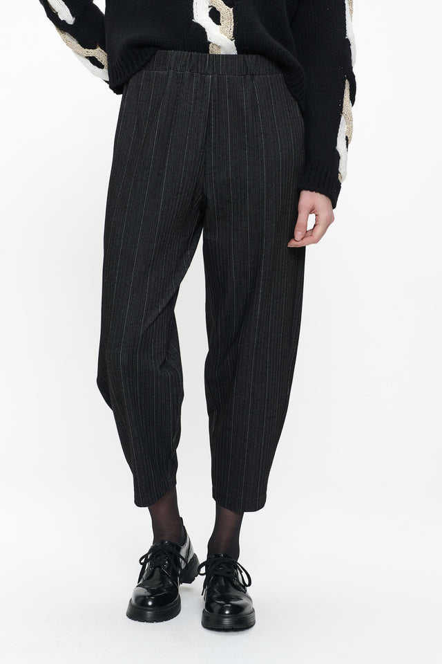 Bortolo viscose elastane pants | Black