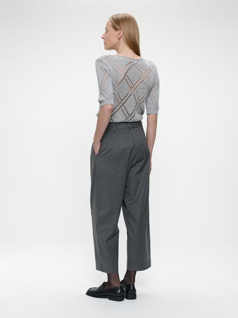 Openwork top with sequins 9040 | Silver