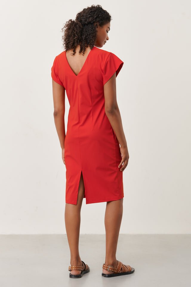 Domina Dress Technical Jersey | Red