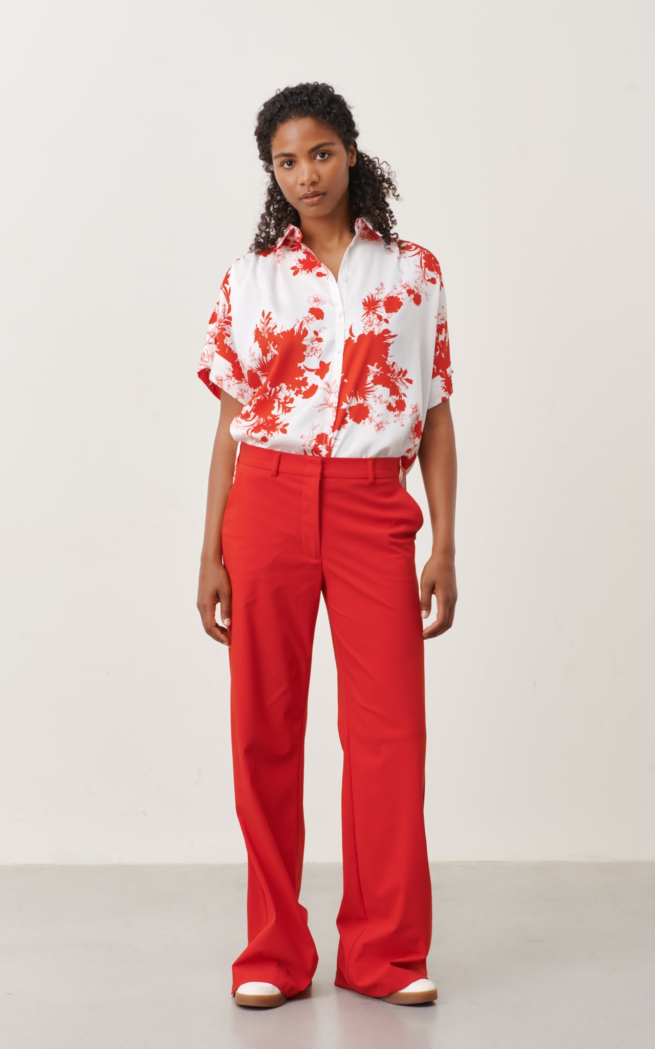 Yvette shiny line viscose pants | Off White