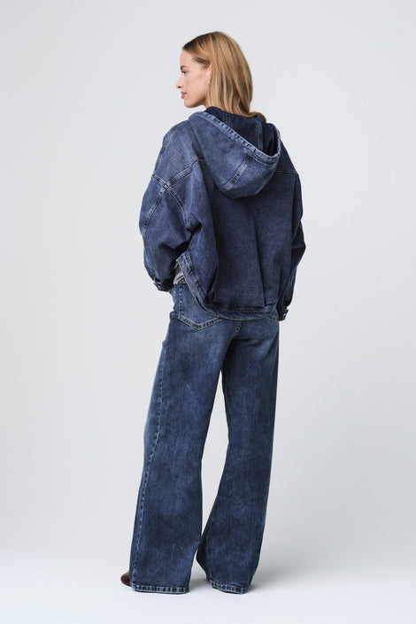 Fly loose yoga jeans | Night Blue