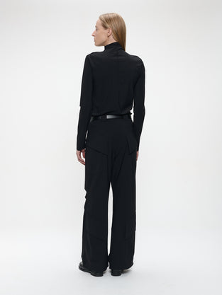 Zarra Top Technical Jersey | Black