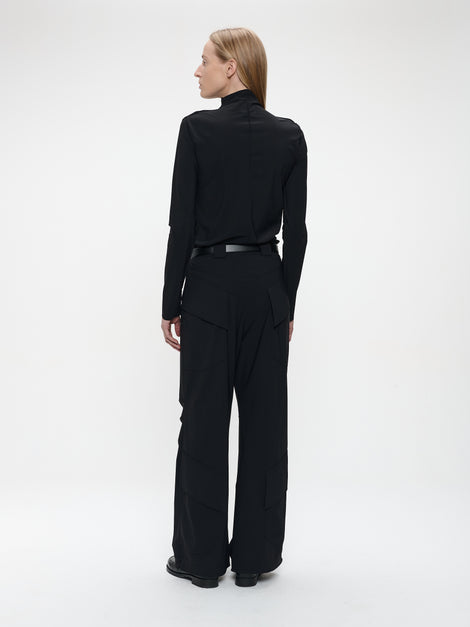 Zarra Top Technical Jersey | Black