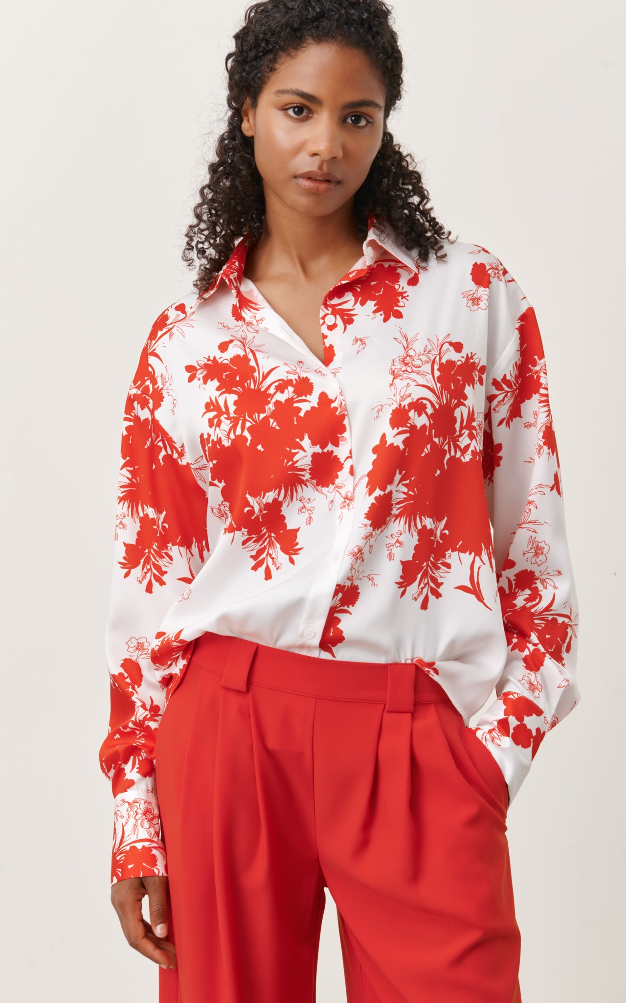 Cotton viscose top 25062 | White