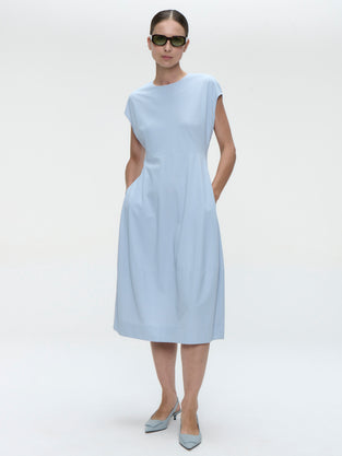 Melva dress technical jersey | Light Blue