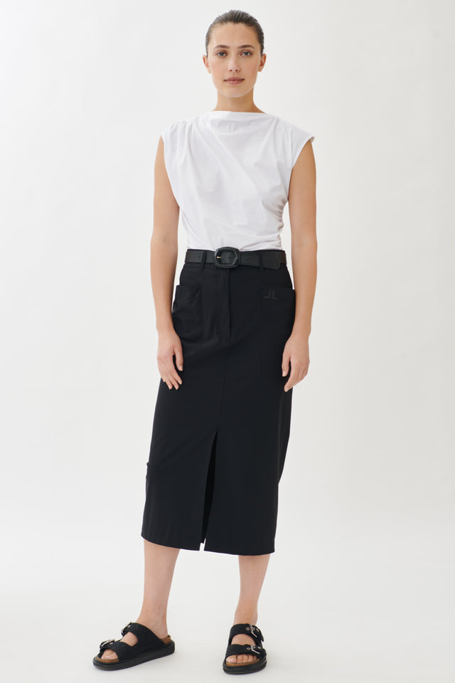 Petra Skirt Technical Jersey | Black