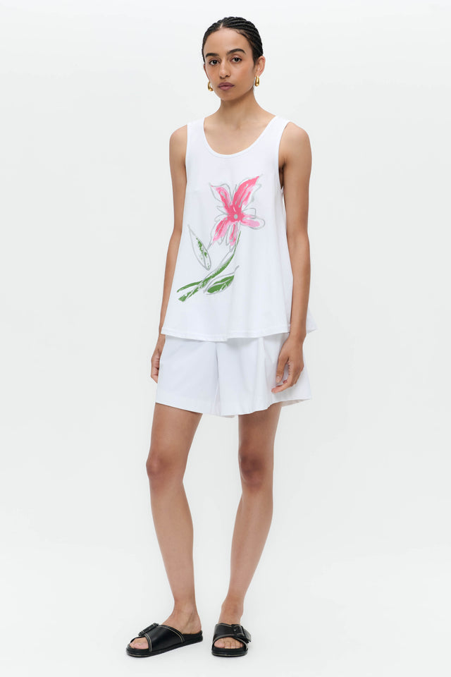 Summer cotton top | White