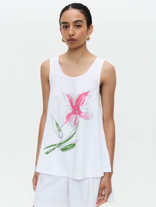 Summer cotton top | White