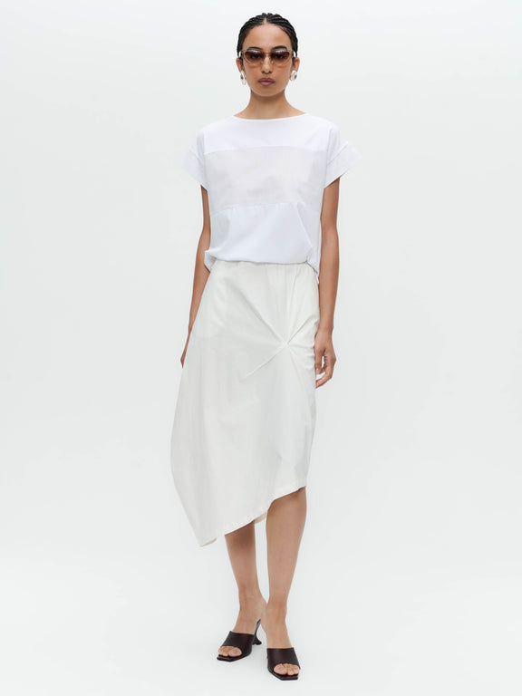 Cotton skirt T758 | White