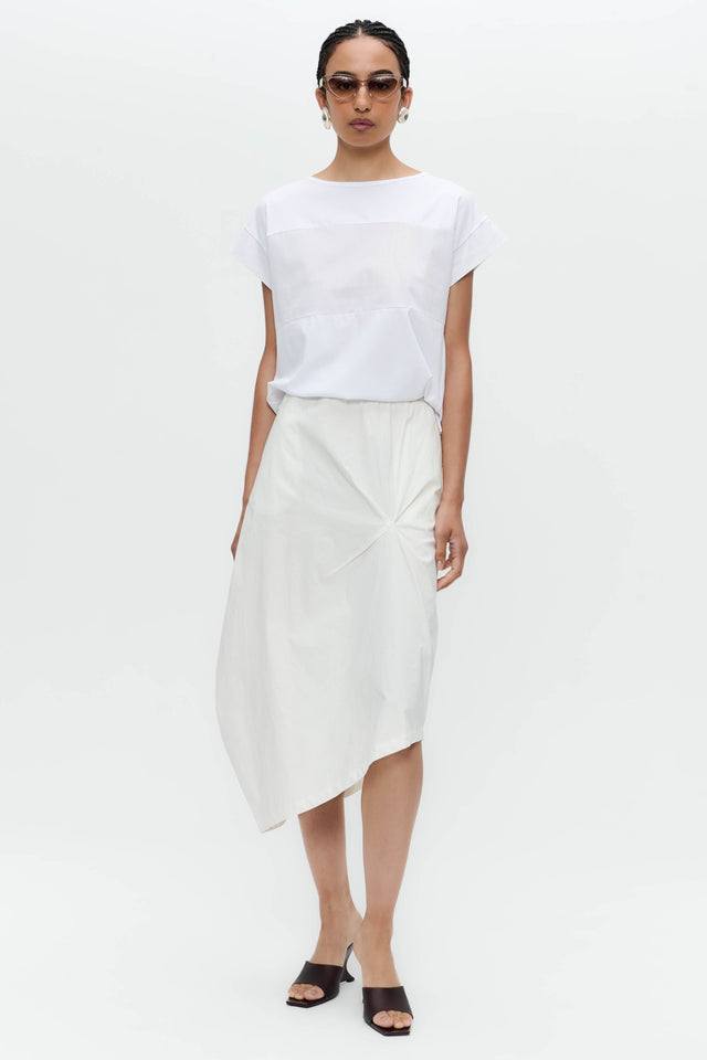 Cotton skirt T758 | White
