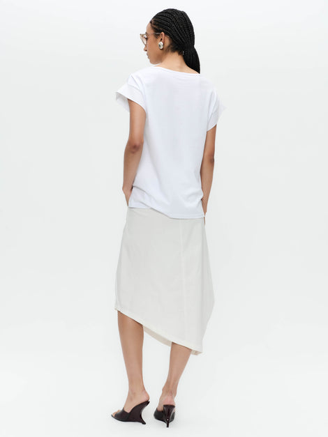 Cotton skirt T758 | White