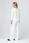 Elvio pants soft Punto Milano jersay | Panna