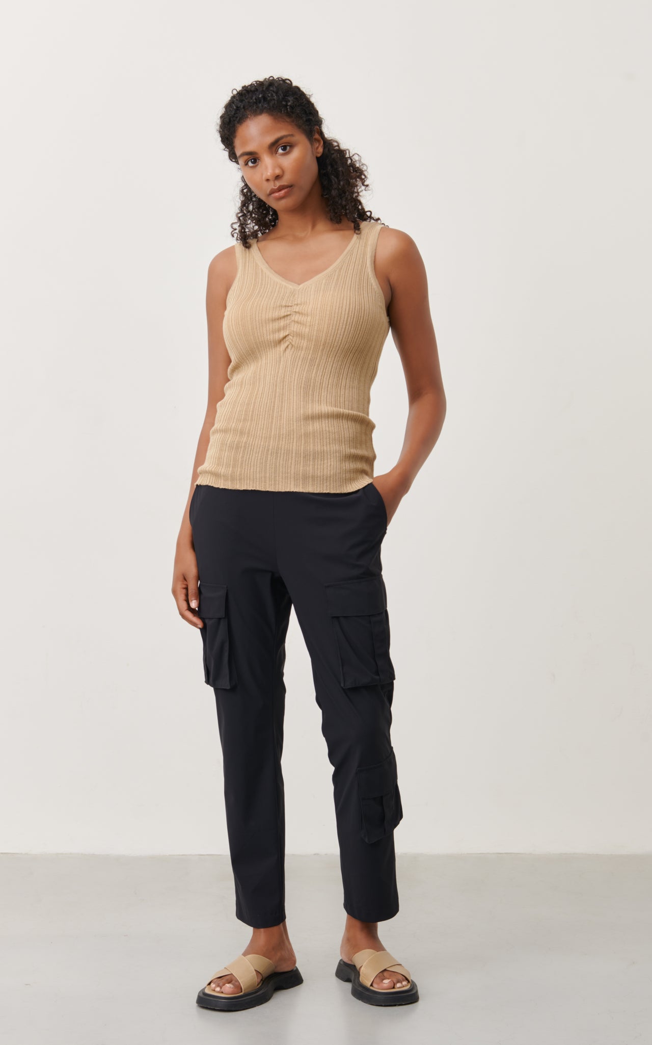 Skirt Kate easy wear Technical Jersey | Grigio Notte