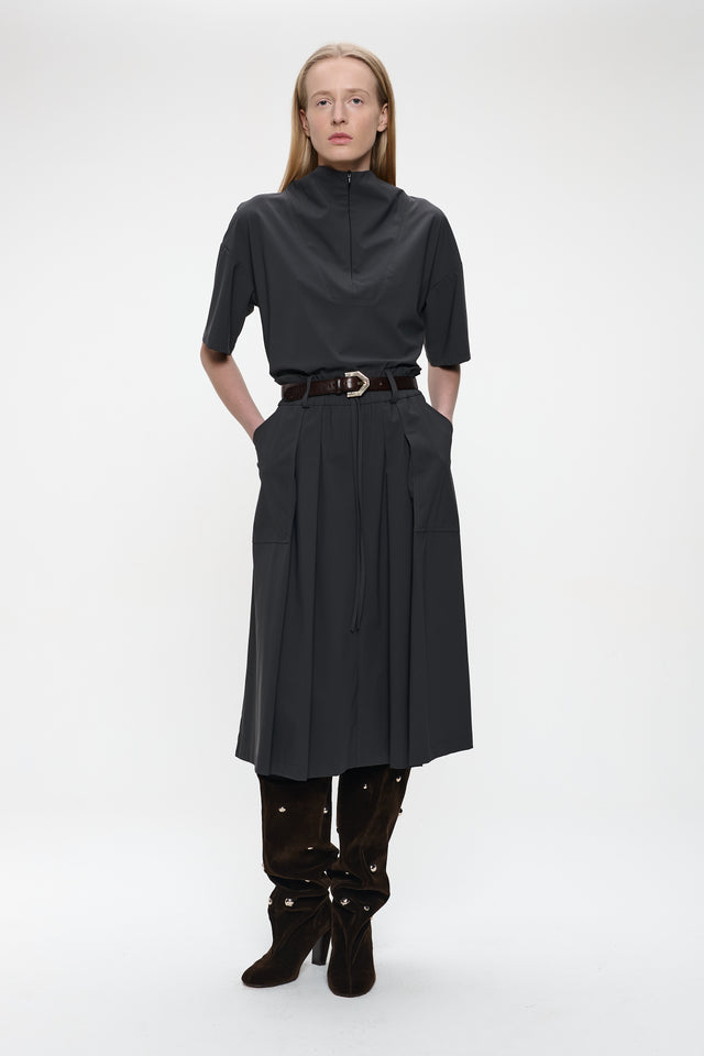 Raffaele skirt technical jersey | Grey