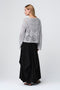 Sequined hole pullover E25053 | Light Grey