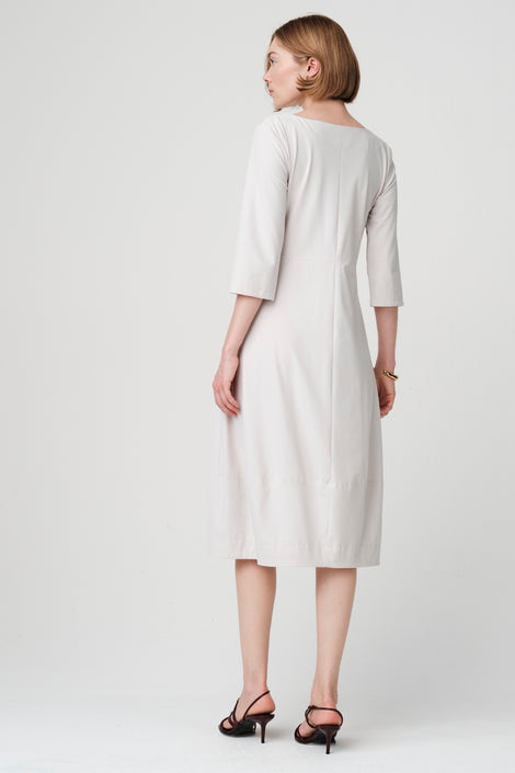 Asola structure tech jersay dress | Sand