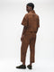 Leone blouse technical jersey | Caramel