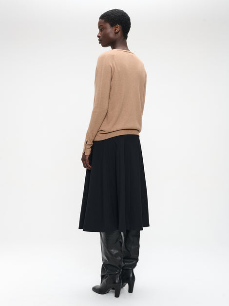 Mishele heavy tech jersay skirt | Black