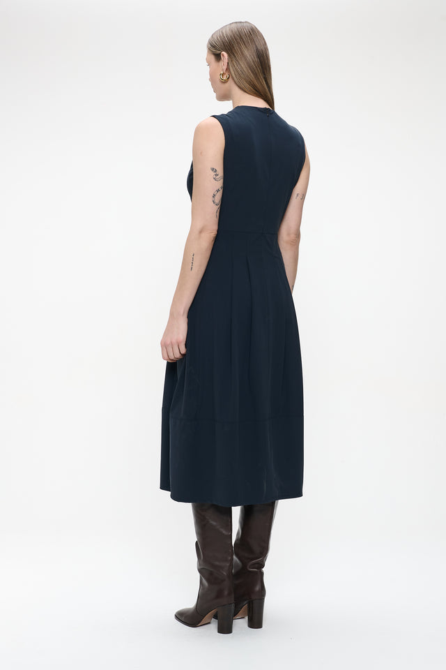 Heide dress technical jersey | Blue