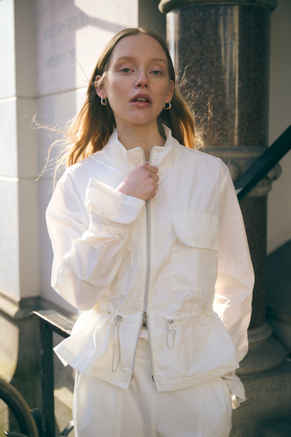 Manola taffeta jacket | Off White