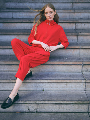 Rosemarie pants technical jersey | Red