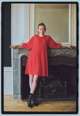 Lide dress technical jersey | Red