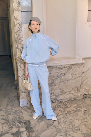 AntinyP structure tech jersay pants | Light Blue