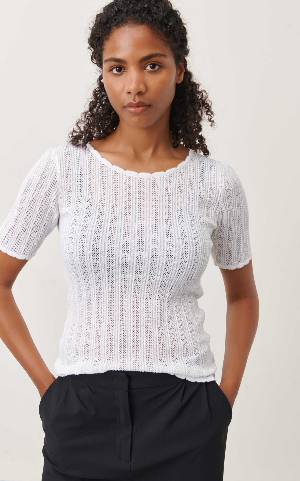 Top rips easy wear Organic Cotton | Ecru