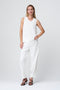 Gini viscose cotton top | Off White