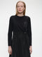 Ester mix cotton taffeta dress | Black