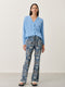Carola Pants Technical Jersey | Multi Blue