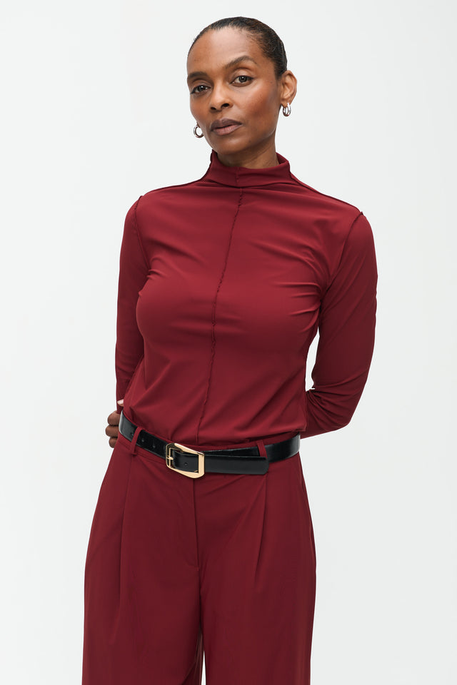 Zara Top Technical Jersey | Amaranto