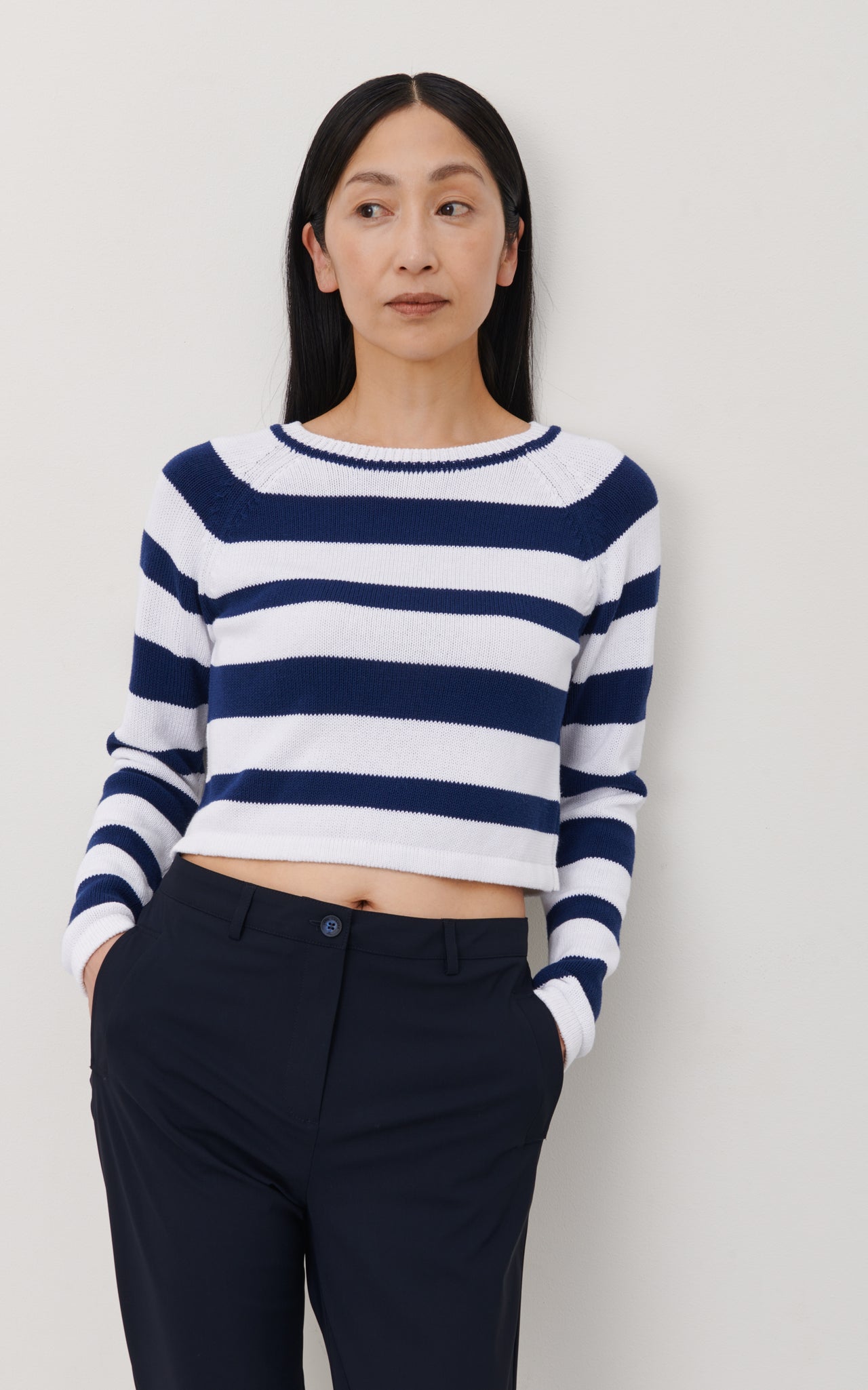 Crop Pullover 2015A1 | Light Blue