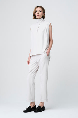 IrenaN structure technical jersey pants | Sand