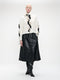 Nitty eco leather skirt | Black