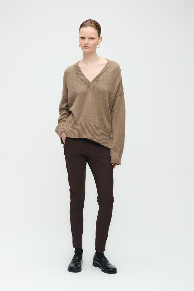 Tanja Pants Technical Jersey | Dark Brown