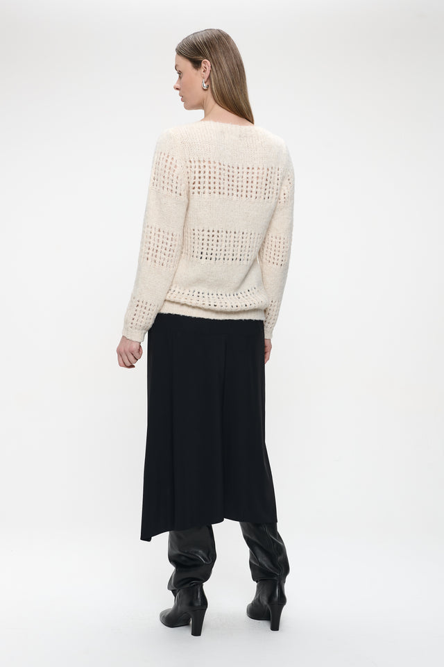 Tine skirt technical jersey | Black