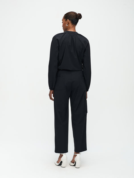 Franc Blouse Technical Jersey | Black